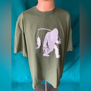 Sasquatch Outdoor Adventure Olive Green Tee